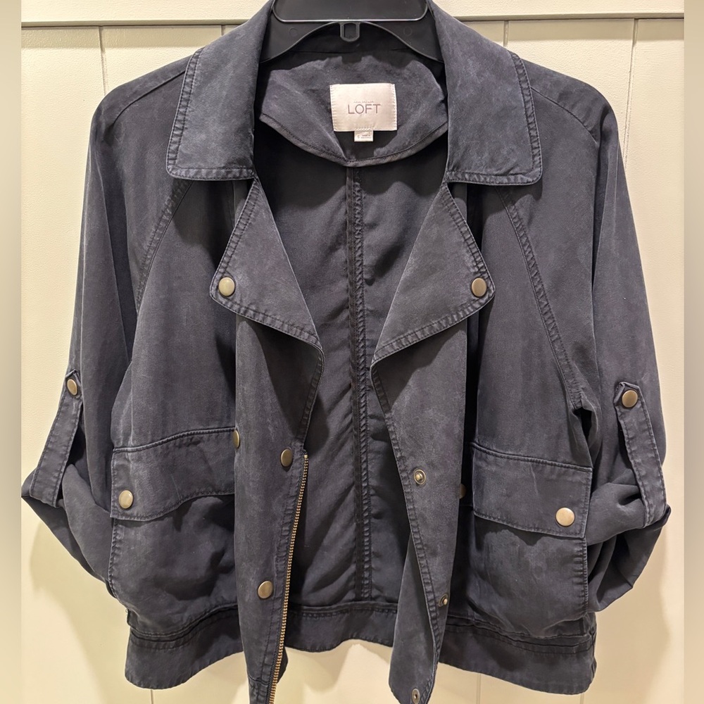 LOFT Women's Charcoal Utility Jacket